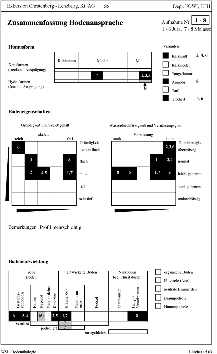 Zusammenfassung Bodenansprache